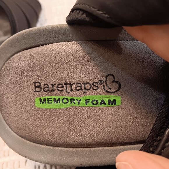 BareTraps Womens 'Boland' Leather Adjustable Strap Open Toe Wedge Sandals sz 9.5 - Picture 10 of 11